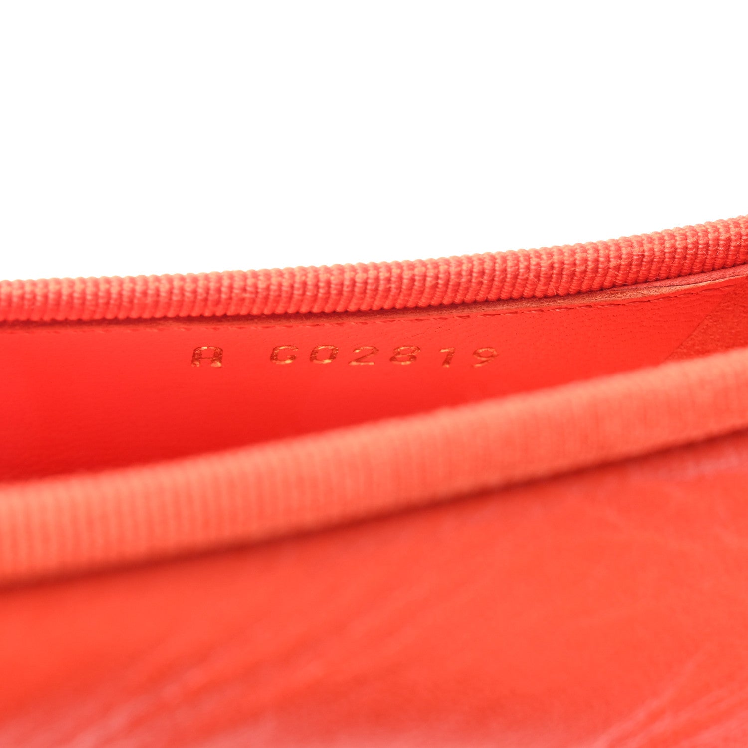 Chanel Goatskin Cap Toe CC Ballerina Flats 37 Orange 5 of 9