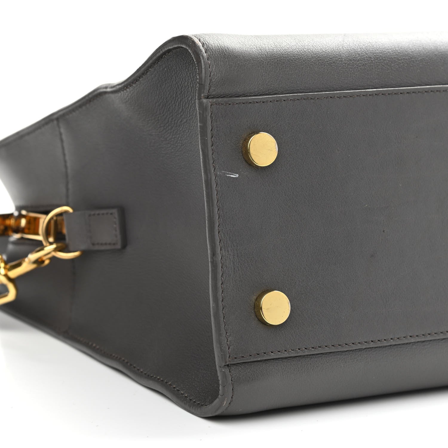 Saint Laurent Calfskin Small Monogram Cabas Grey 9 of 13
