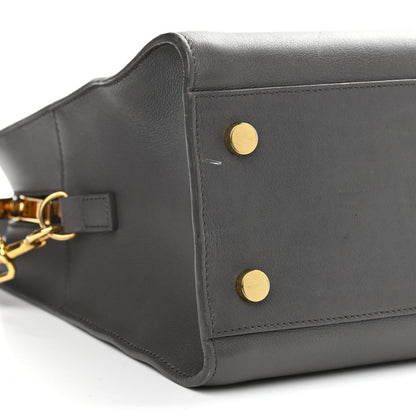 Saint Laurent Calfskin Small Monogram Cabas Grey 9 of 13
