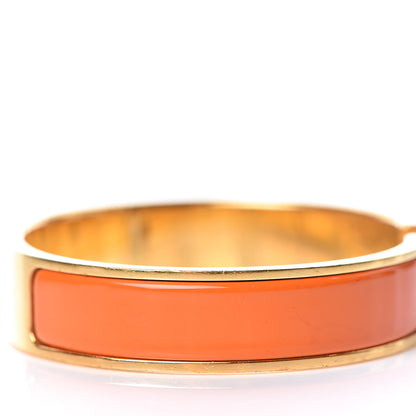 Hermes Enamel Narrow Clic Clac H Bracelet PM Orange 8 of 8