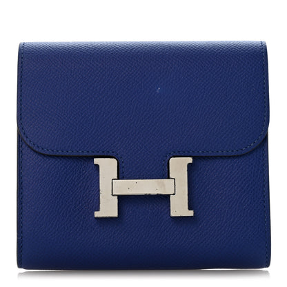 Hermes Epsom Constance Short Wallet Bleu Electrique 1 of 10