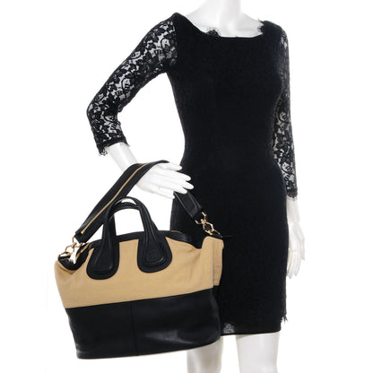 Givenchy Canvas Calfskin Medium Nightingale Beige Black 2 of 11