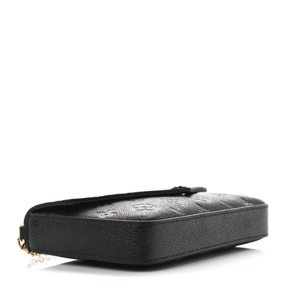 Louis Vuitton Empreinte Pochette Felicie Chain Wallet Black 5 of 15