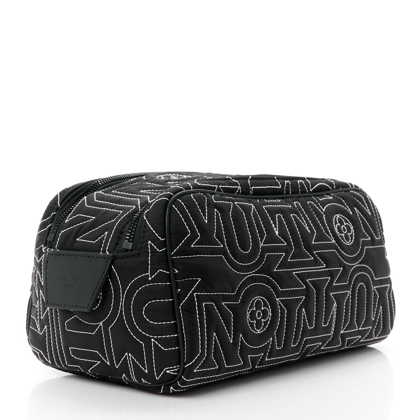 Nylon Dopp Kit Snow Pouch Black