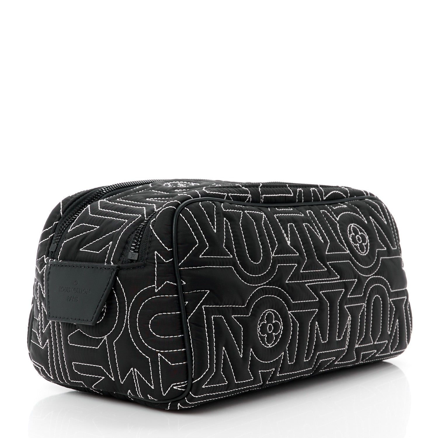 Louis Vuitton Nylon Dopp Kit Snow Pouch Black 4 of 12