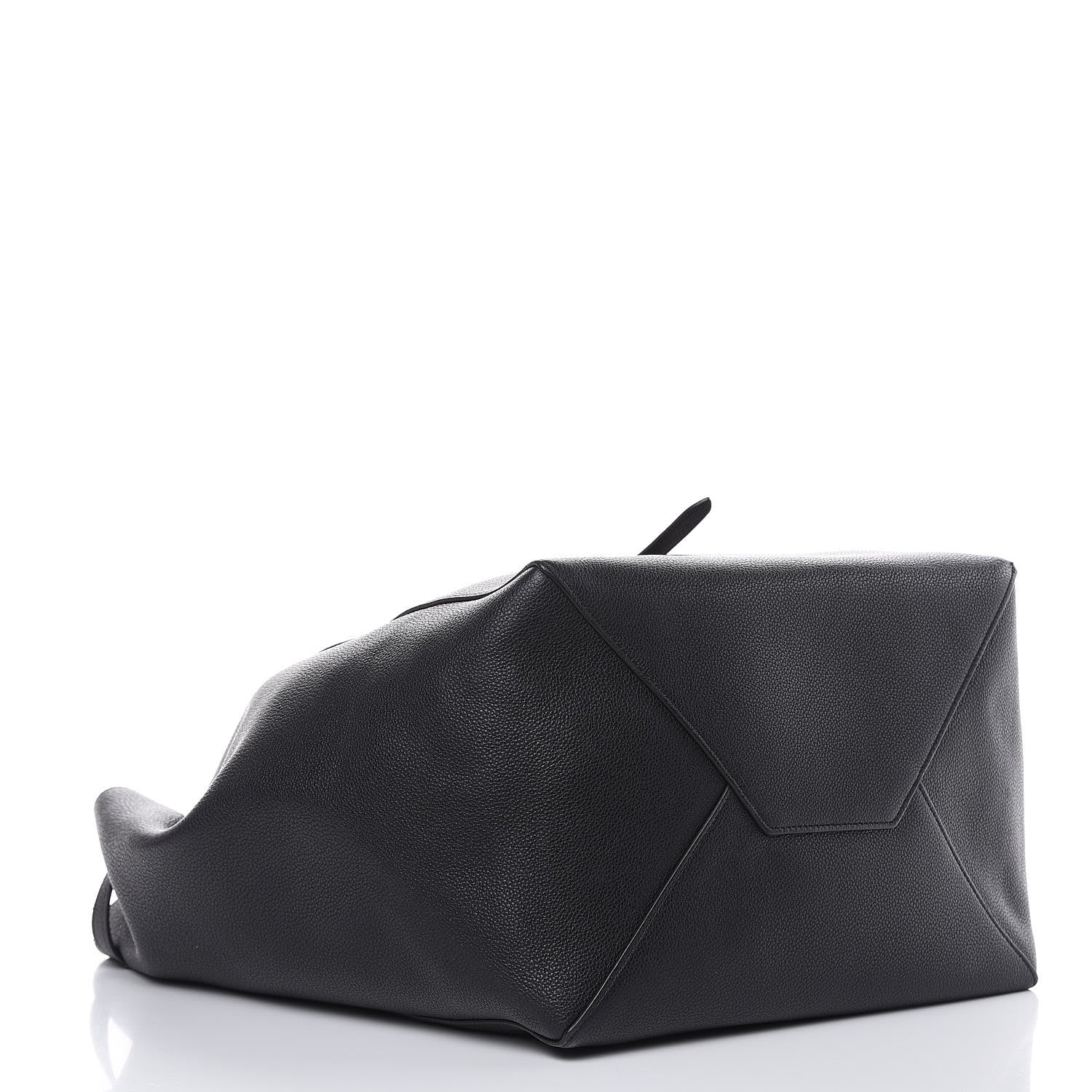 Celine Soft Grained Calfskin Medium Belt Cabas Phantom Black 4 of 10
