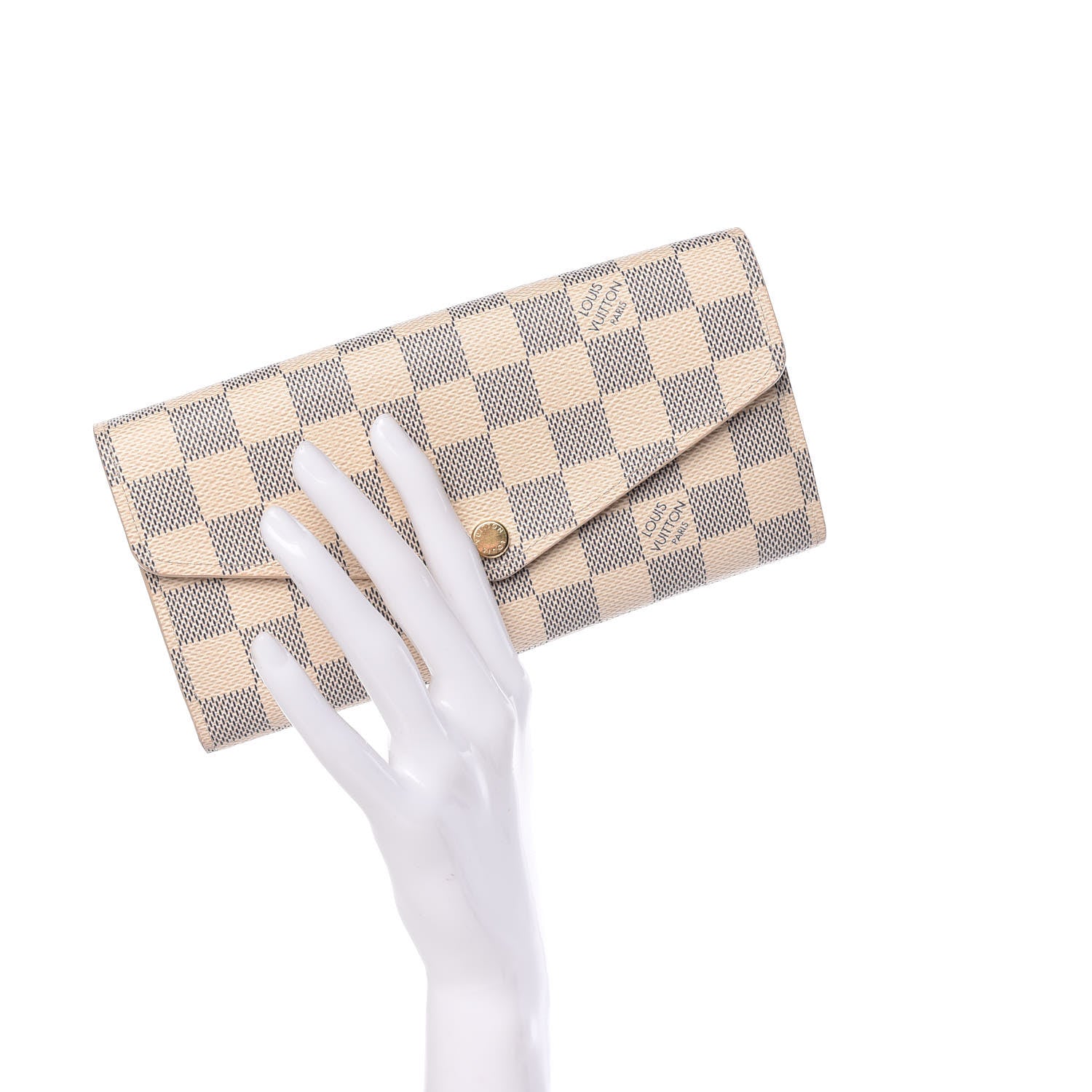 Louis Vuitton Damier Azur Sarah Wallet NM 2 of 8