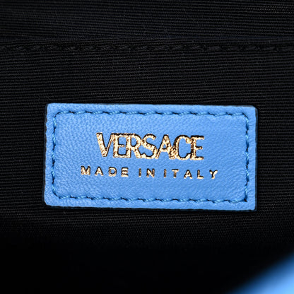 Versace Nappa Quilted Medusa Chain Crossbody Blue 8 of 9
