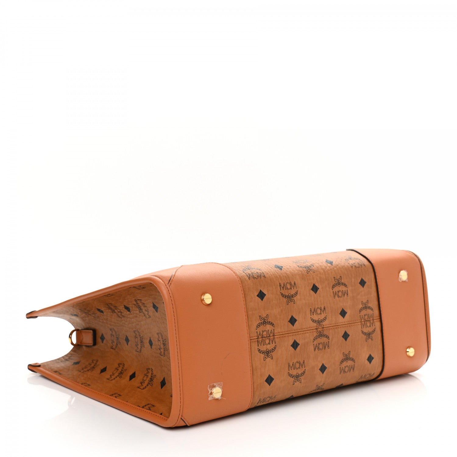 MCM Visetos Large Munich Tote Cognac 5 of 12