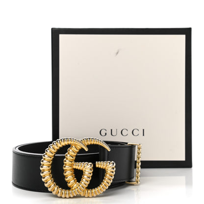 Gucci Moon Calfskin Torchon Double G 40mm Belt 85 34 Black 8 of 8
