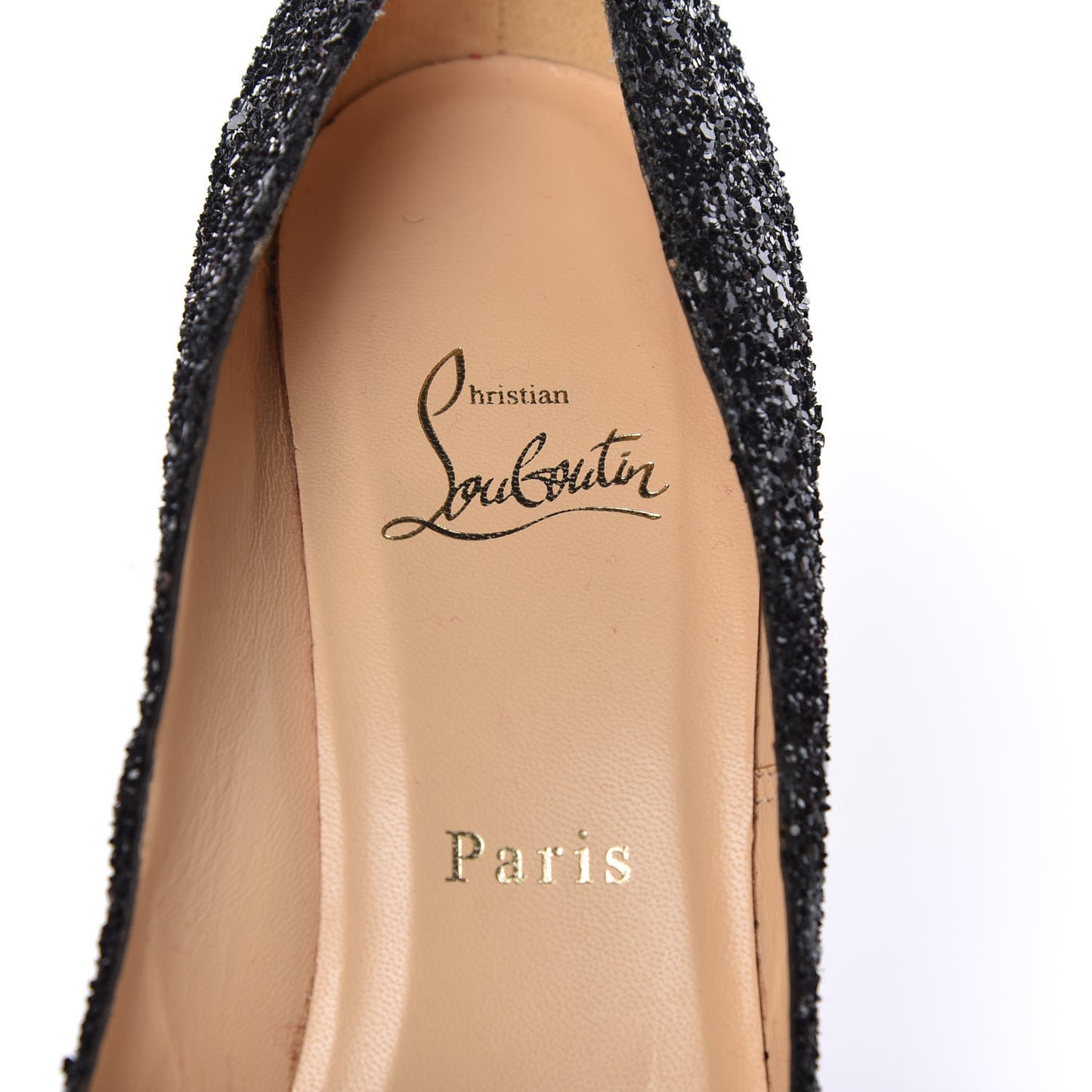 Glitter Resille Pigalle Follies 100 Pumps 39.5 Black