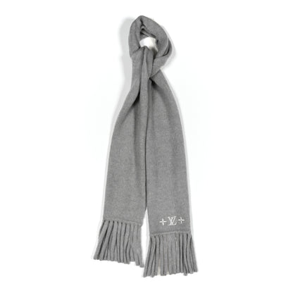 Louis Vuitton Wool LV Fluffy Scarf Grey 1 of 3