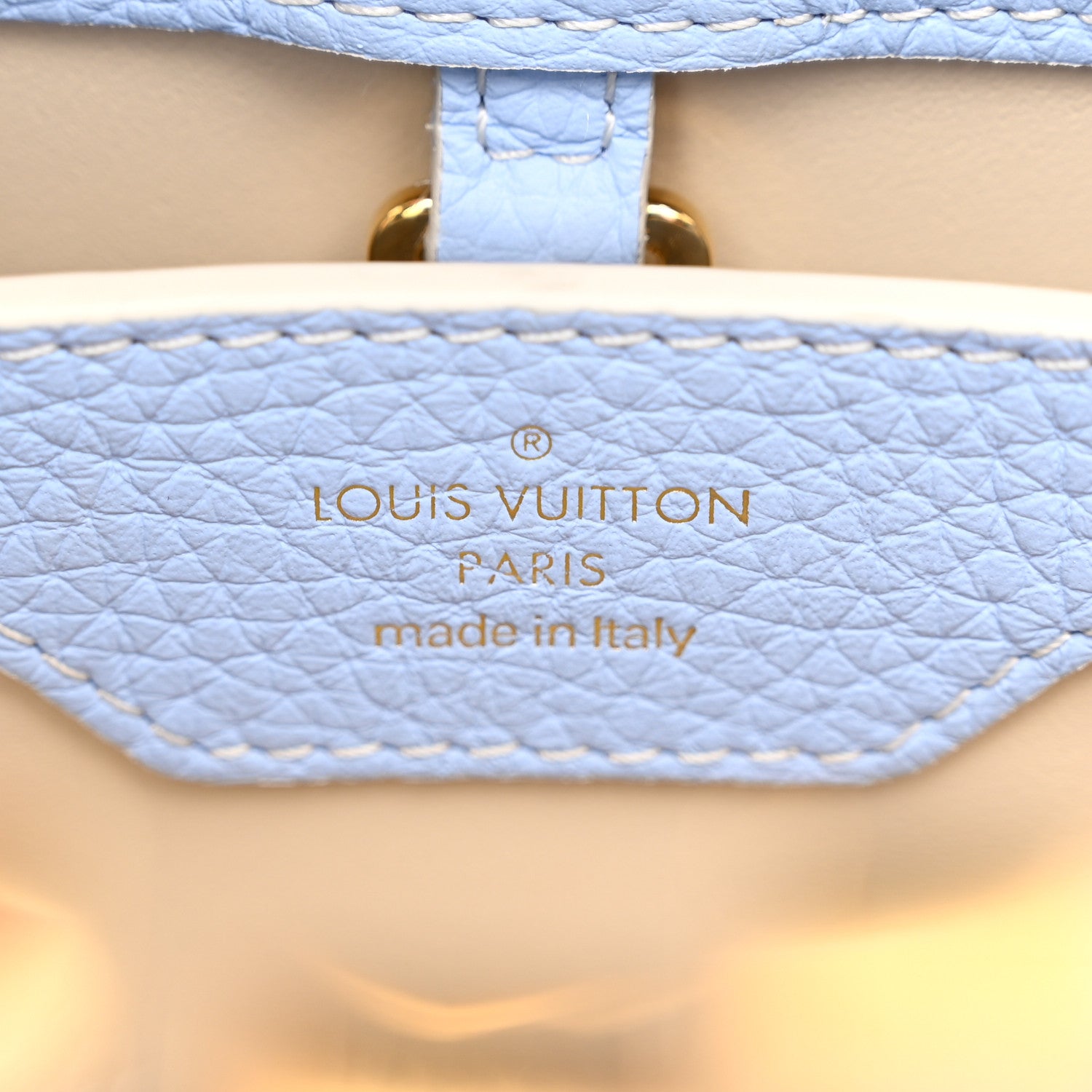 Louis Vuitton Taurillon MiniMe Capucines BB Candy Blue 6 of 10