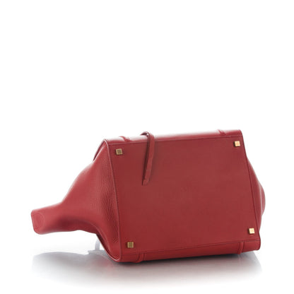 Celine Supple Calfskin Medium Phantom Luggage Red 4 of 8