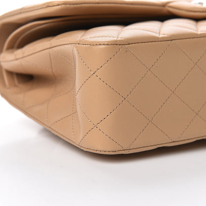 Chanel Lambskin Quilted Medium Double Flap Beige 8 of 11