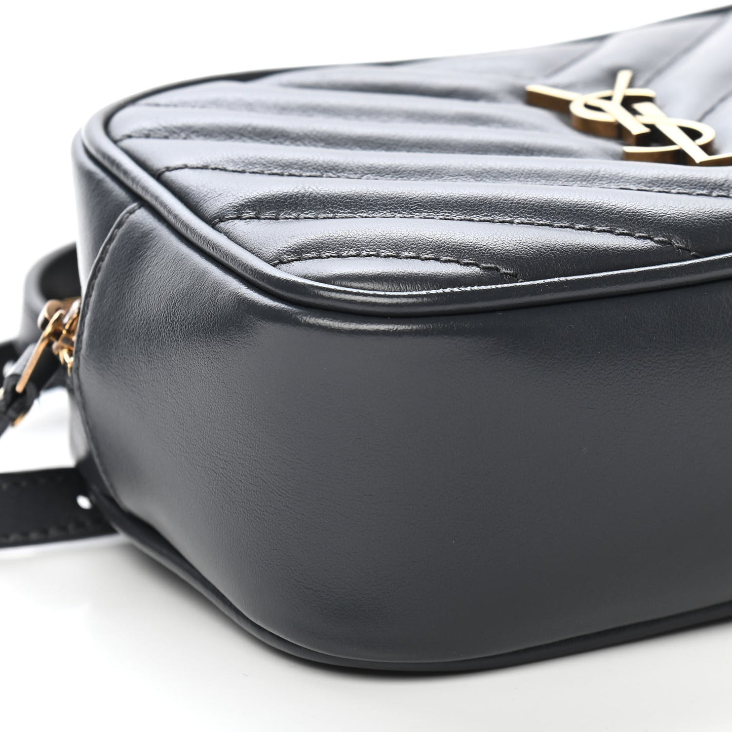 Calfskin Matelasse Monogram Lou Belt Bag Dark Smog