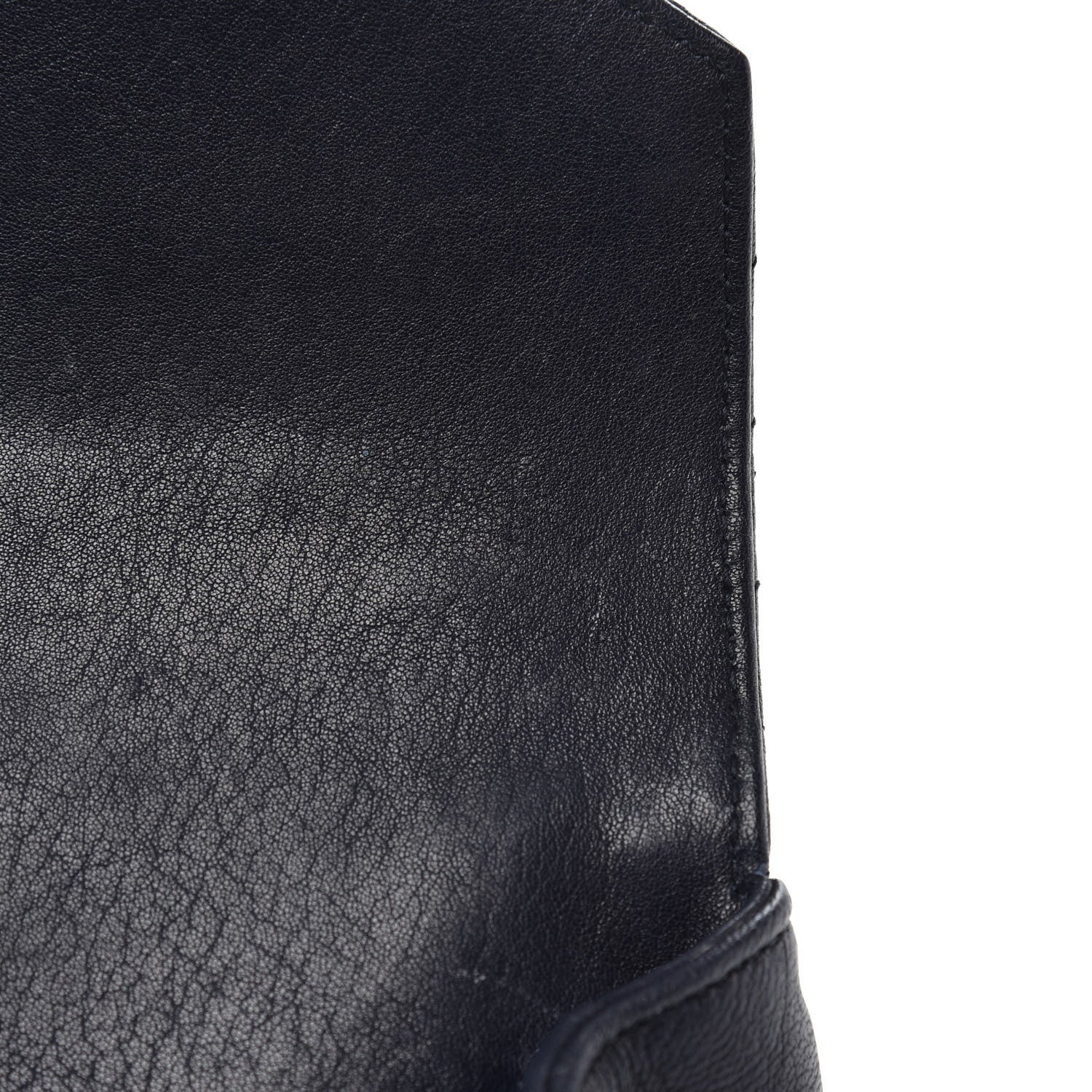 Saint Laurent Sheepskin Matelasse Chevron Monogram Medium College Bag Deep Marine 13 of 13