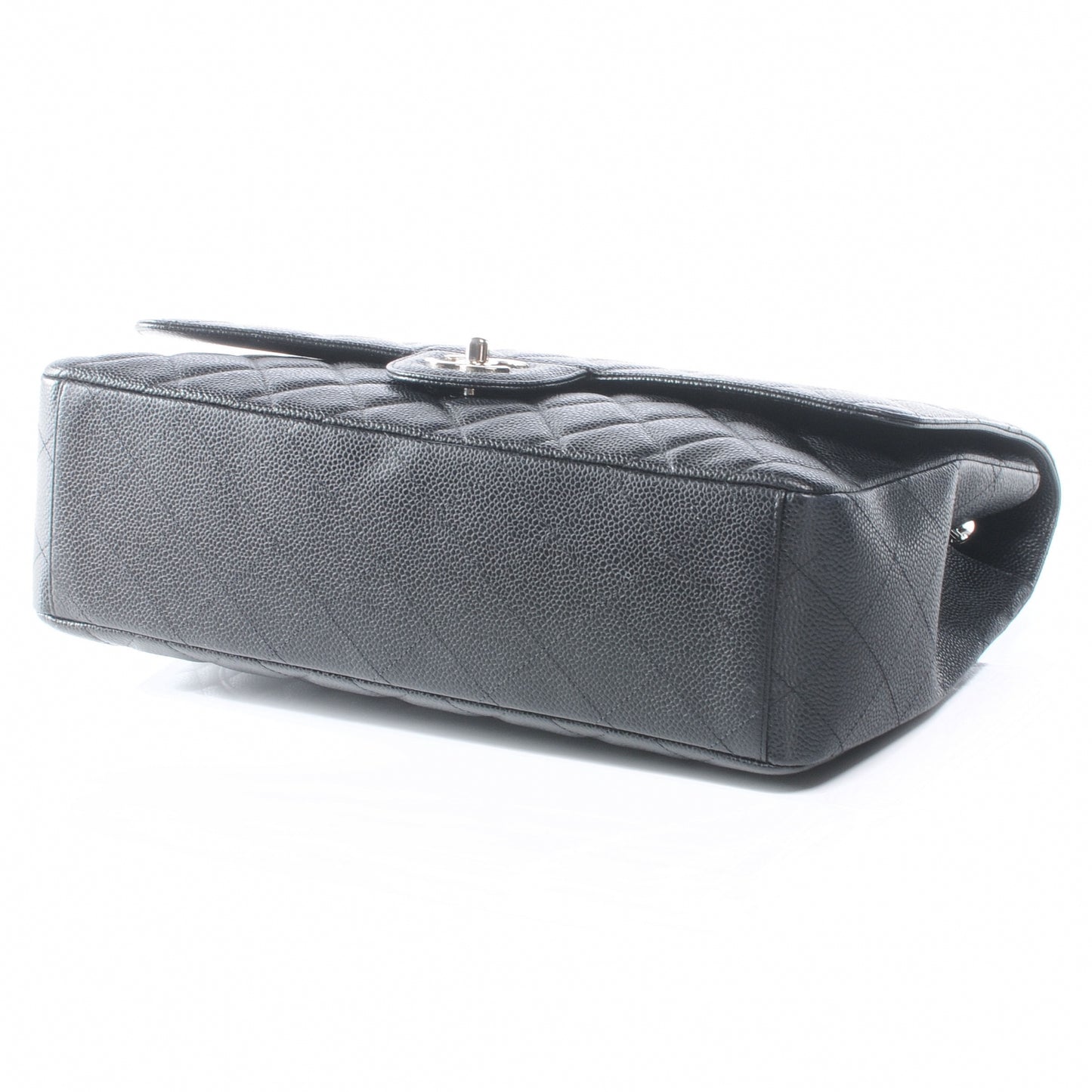 Caviar Maxi Single Flap Black