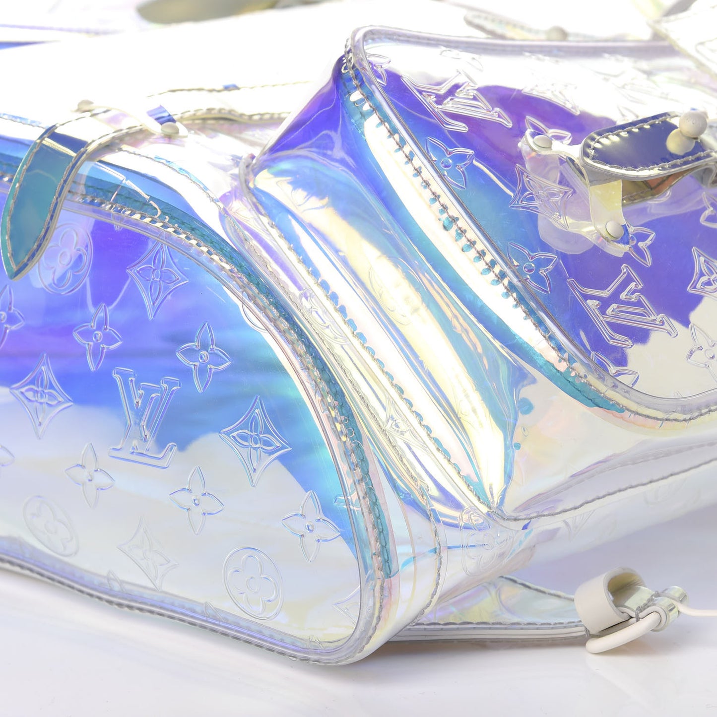 PVC Monogram Christopher Backpack GM Iridescent Prism