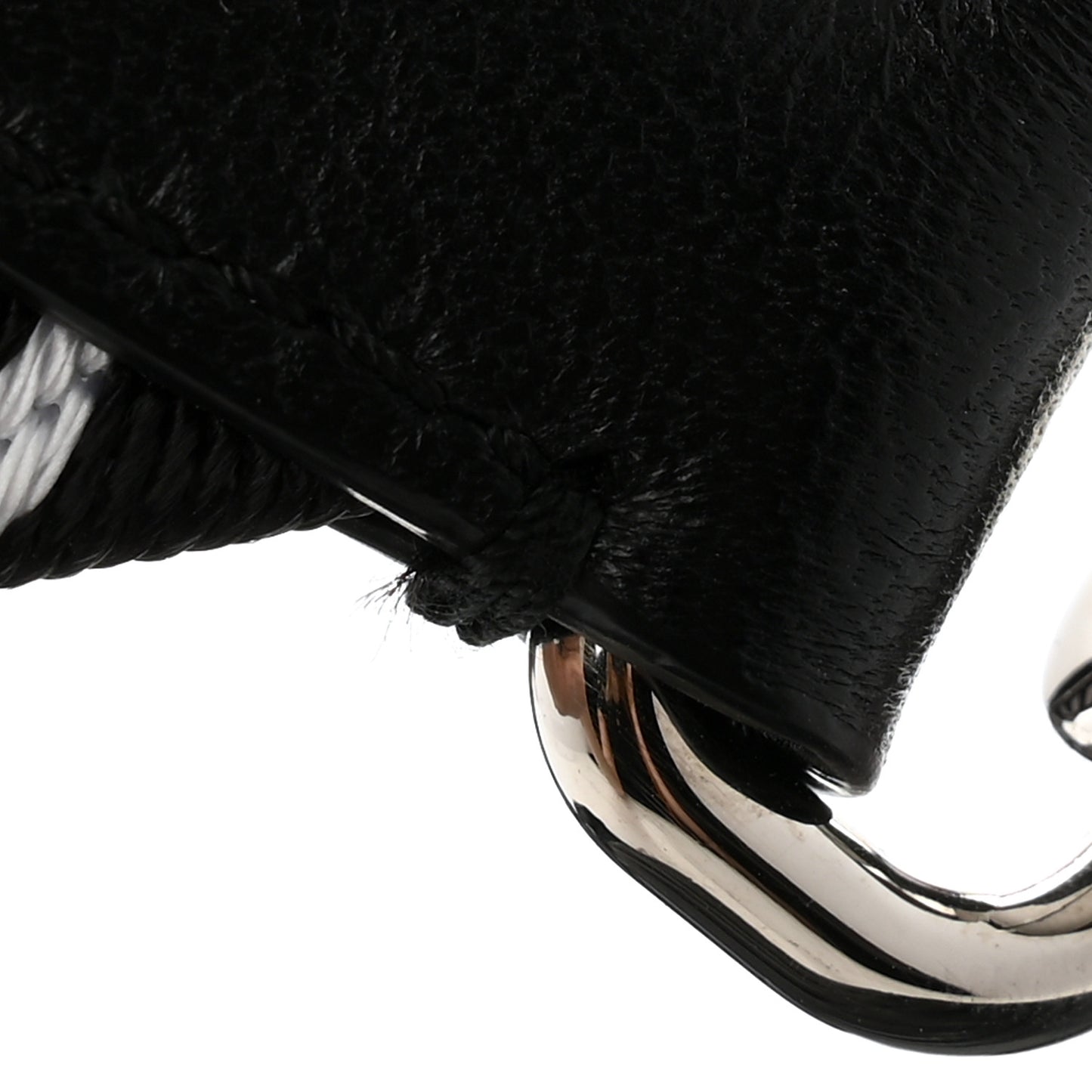 Nappa Matelasse Crystal Round Crossbody Bag Black