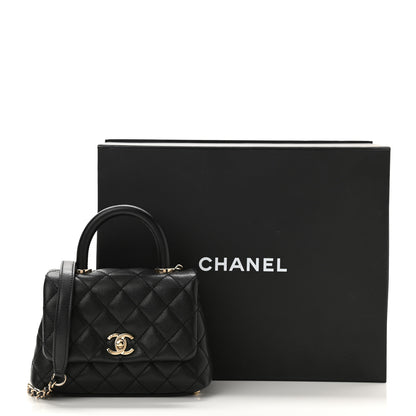 Chanel Caviar Quilted Extra Mini Coco Handle Flap Black 11 of 11