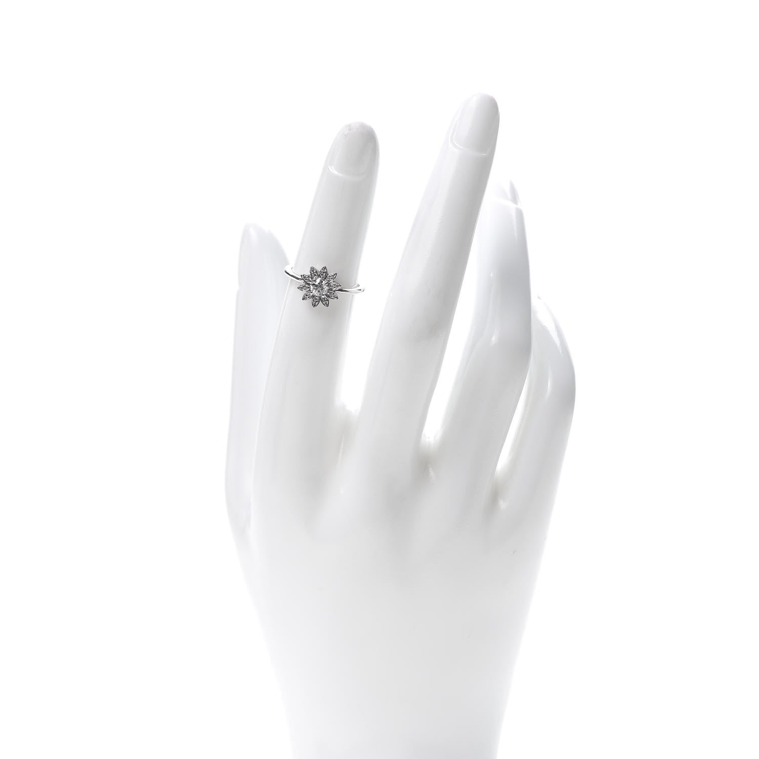Tiffany Platinum Diamond Enchant Garden Flower Ring 48 4.5 2 of 6