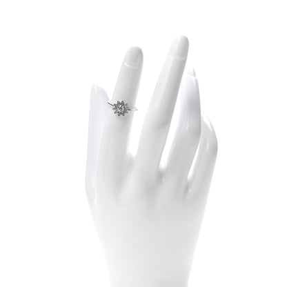 Tiffany Platinum Diamond Enchant Garden Flower Ring 48 4.5 2 of 6