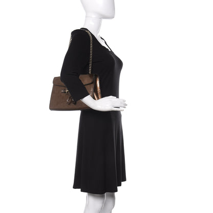 Gucci Shine Guccissima Medium Emily Chain Shoulder Bag Acero 2 of 14