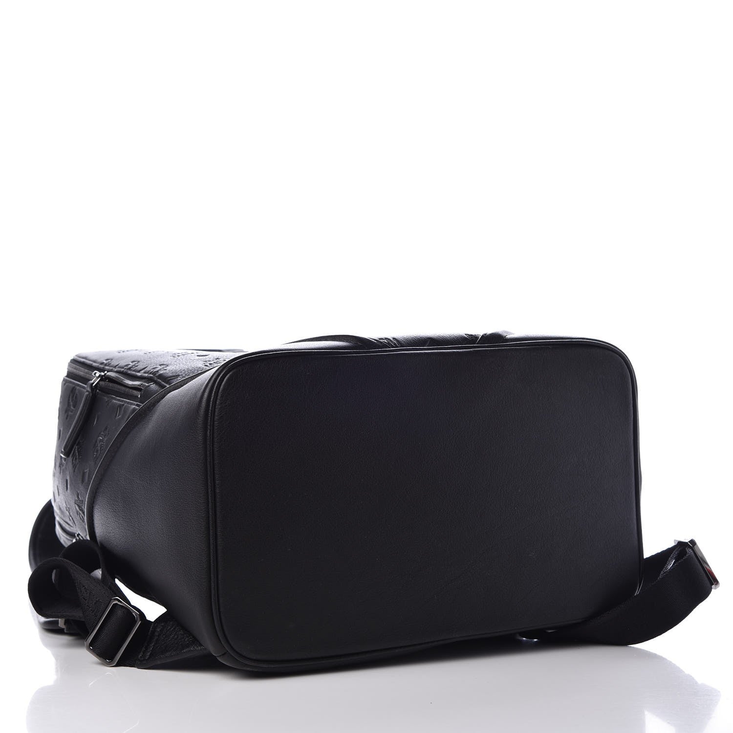 MCM Calfskin Ottomar Monogram Duke Backpack Black 4 of 7