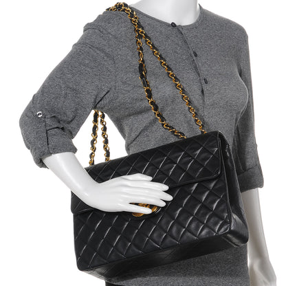 Chanel Lambskin XL Jumbo Flap Black 2 of 8