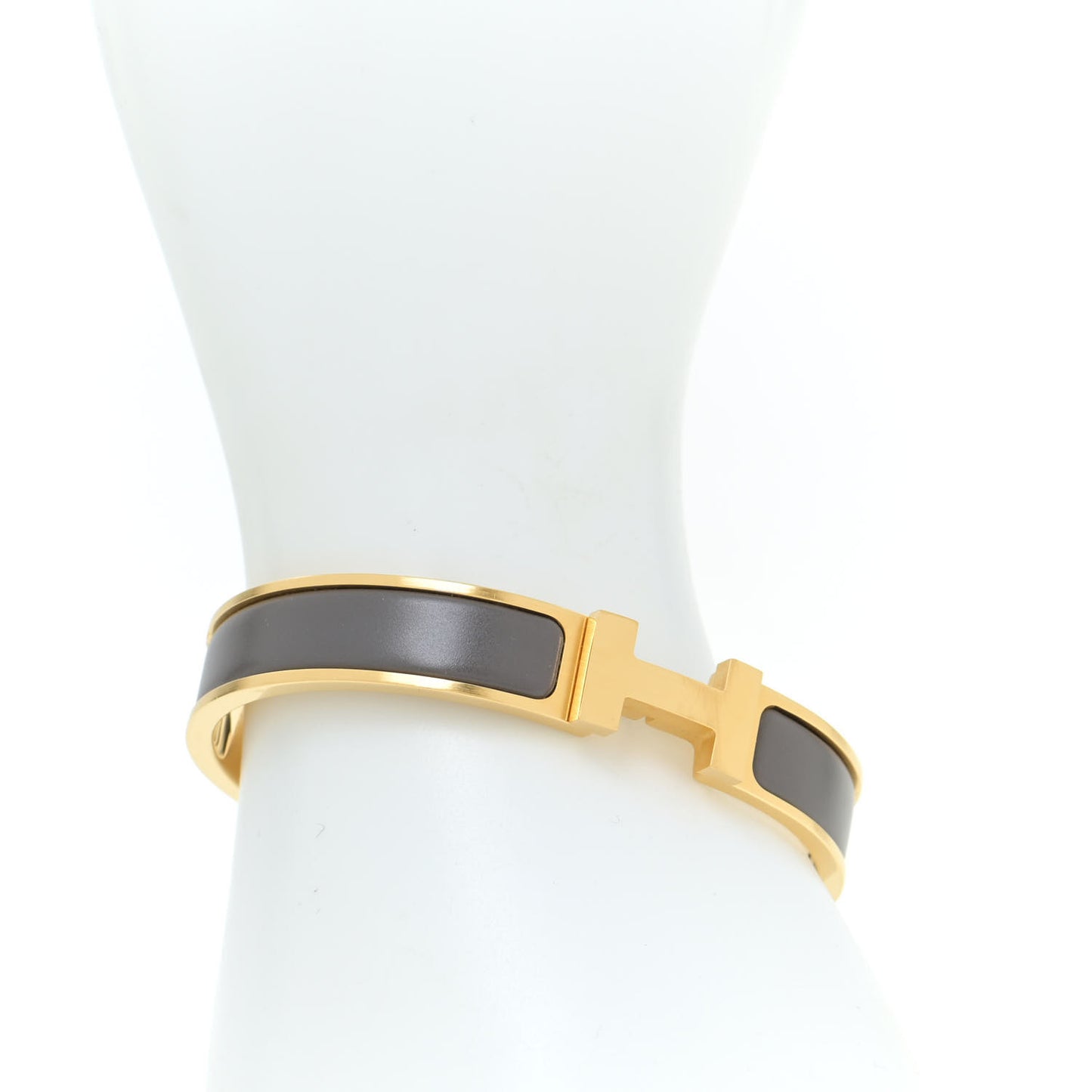 Matte Enamel Narrow Clic Clac HH Bracelet GM Etain