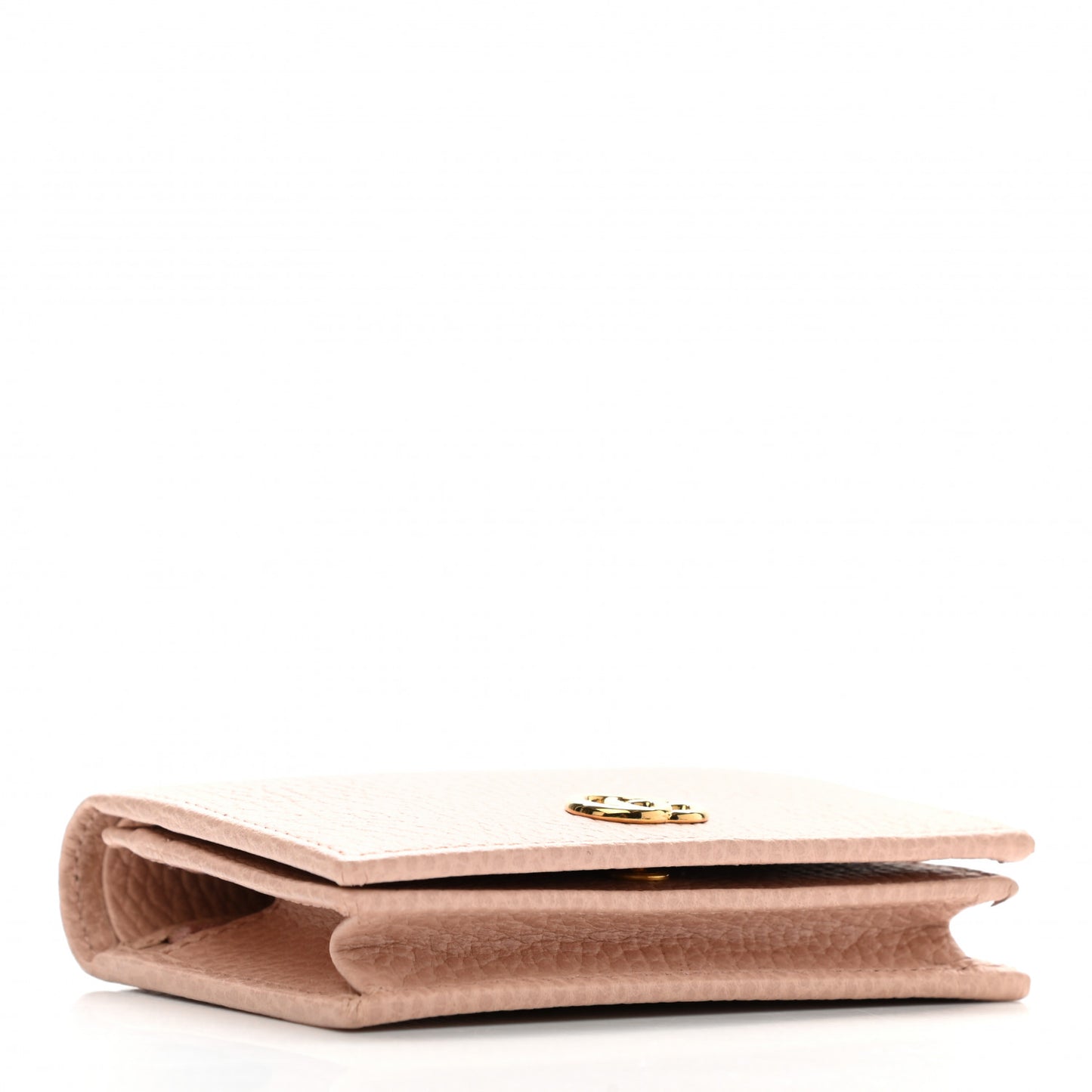 Dollar Calfskin GG Marmont Card Case Perfect Pink