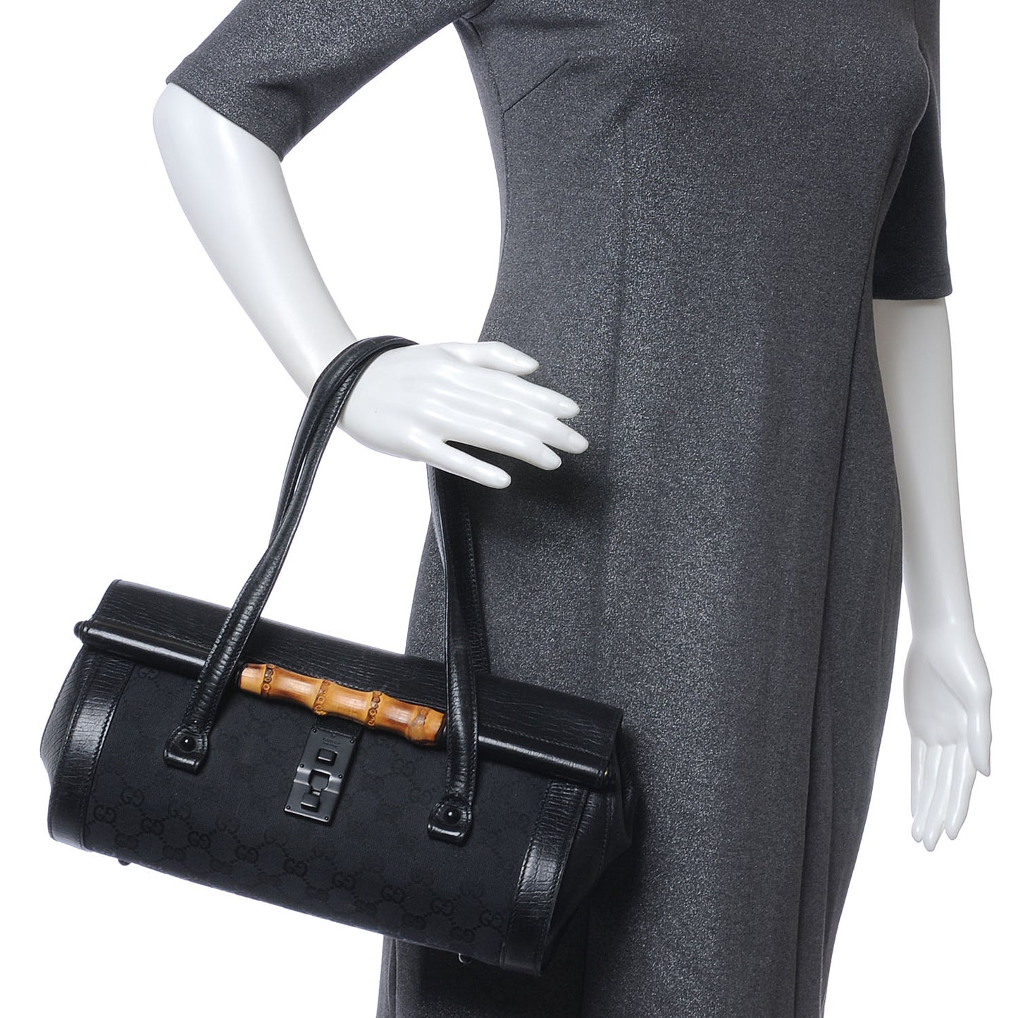 Monogram GG Small Bamboo Bullet Black