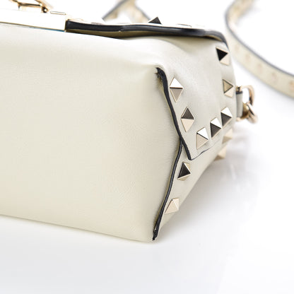Valentino Garavani Calfskin Mini Rockstud Crossbody Bag Ivory 6 of 9