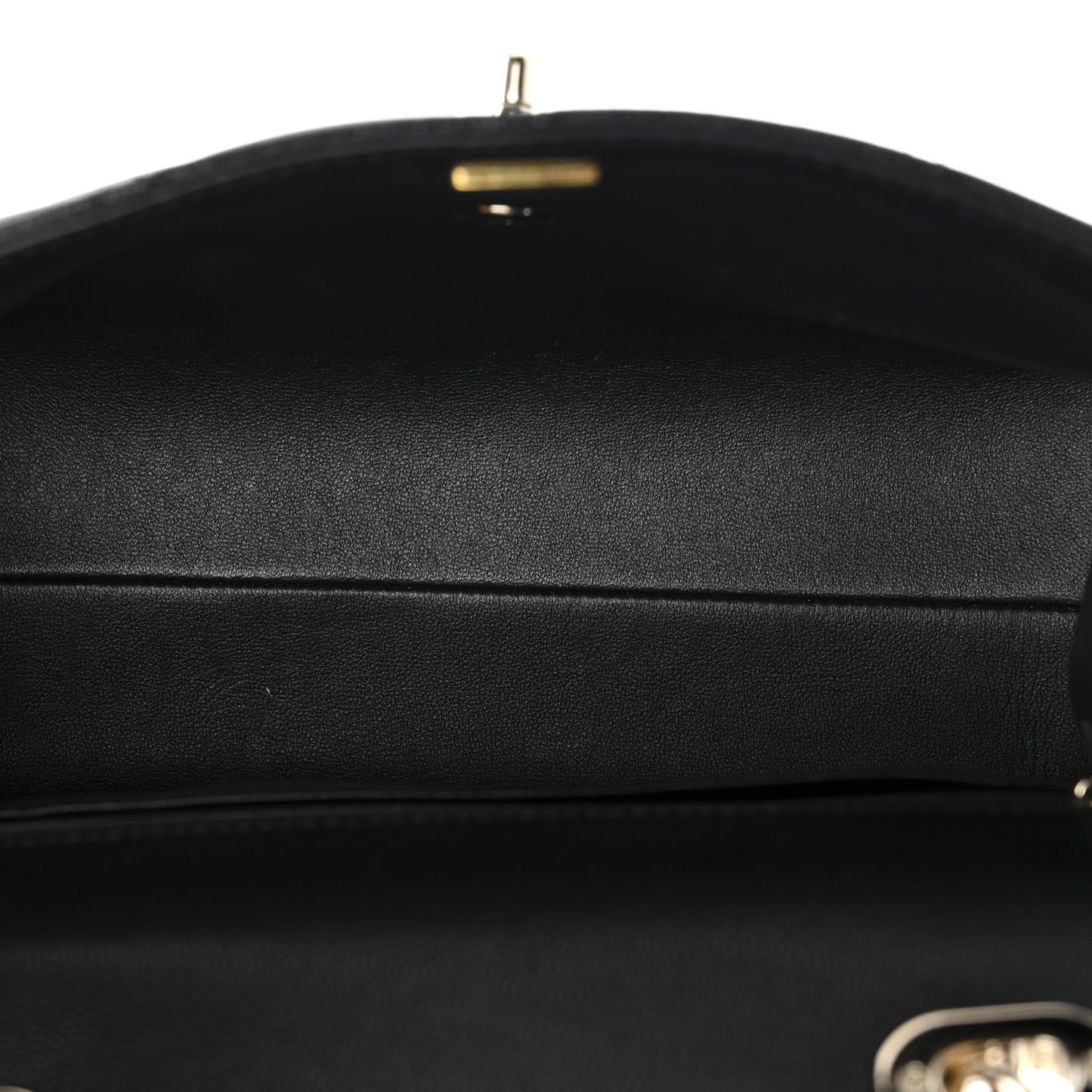 Caviar Quilted Medium Retro Twist Top Handle Flap Black