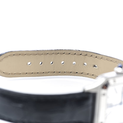 Cartier Stainless Steel Alligator 27.5mm Santos Dumont Quartz Watch 9 of 9