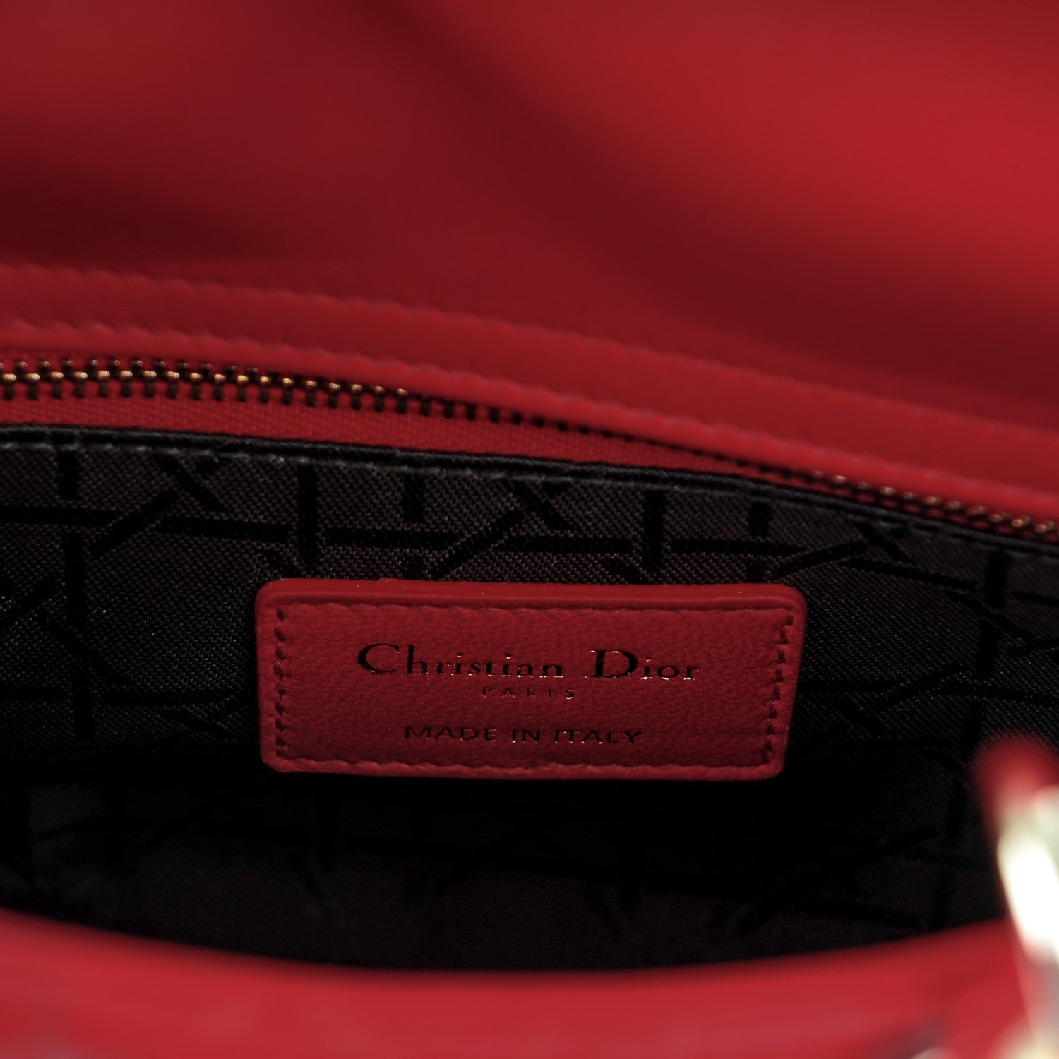 Christian Dior Lambskin Cannage Mini Lady Dior Red 6 of 7