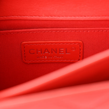 Chanel Goatskin Quilted Small CC Box Flap Red 6 of 10