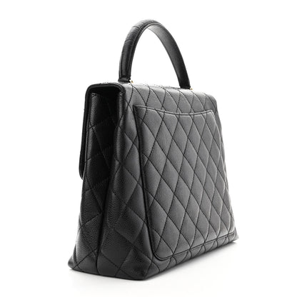Chanel Caviar Quilted Jumbo Kelly Flap Black 3 of 11