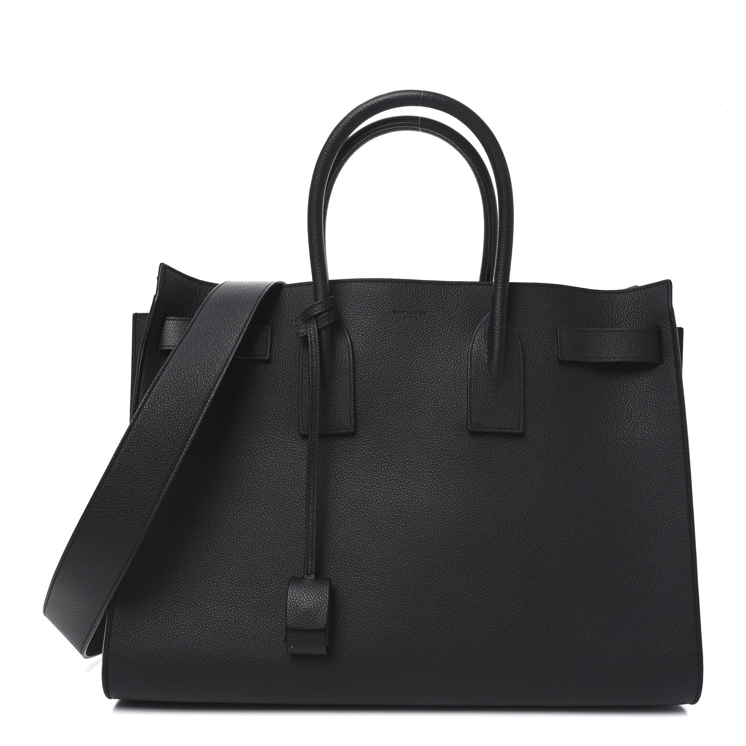 Saint Laurent Grained Calfskin Large Sac De Jour Carryall Black 1 of 10