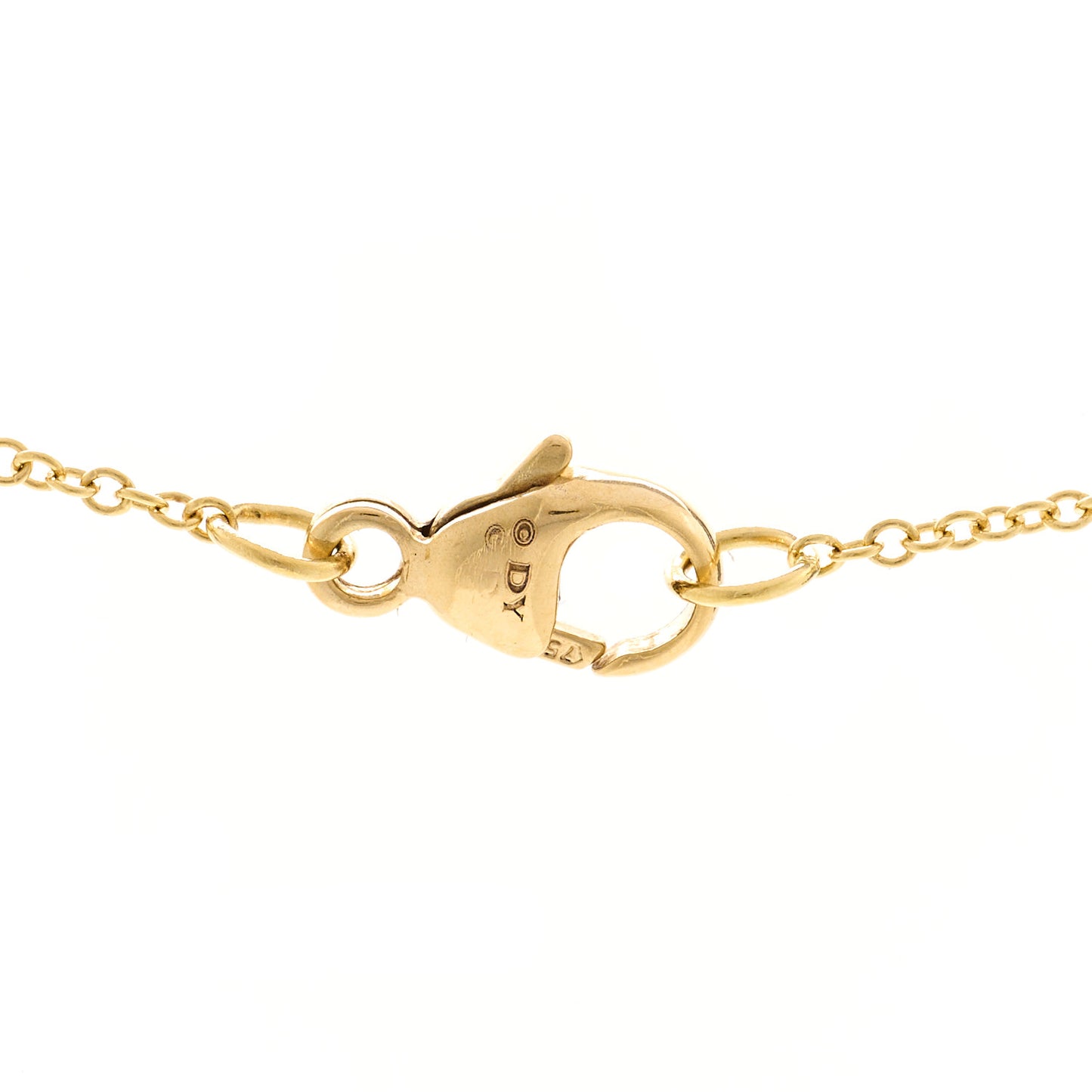 18K Yellow Gold Blue Sapphire Diamond Evil Eye Necklace