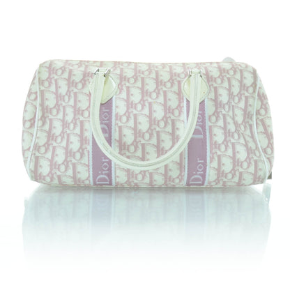Christian Dior Monogram Girly Boston Bag Pink 3 of 12