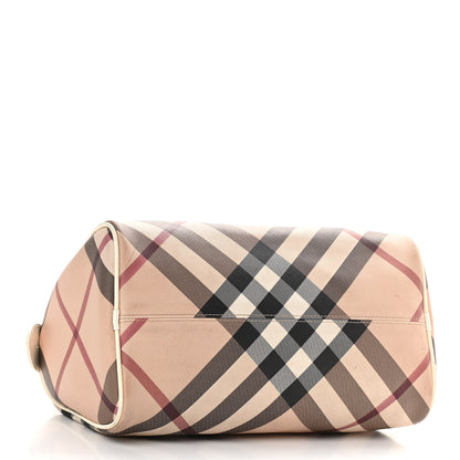 Burberry Nova Check Small Chester Bowling Bag White 3 of 18