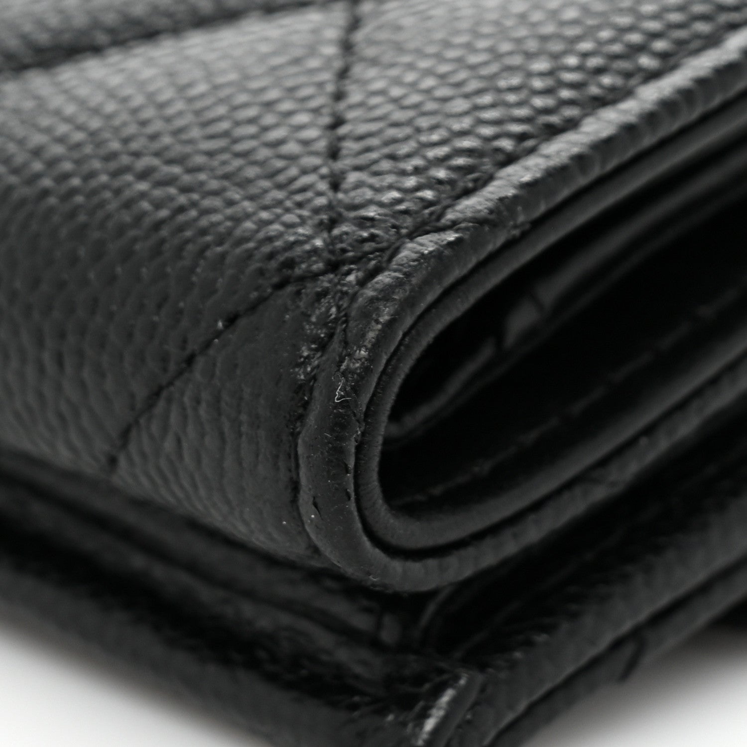 Chanel Caviar Quilted Crystal CC Small Flap Wallet Black 12 of 14