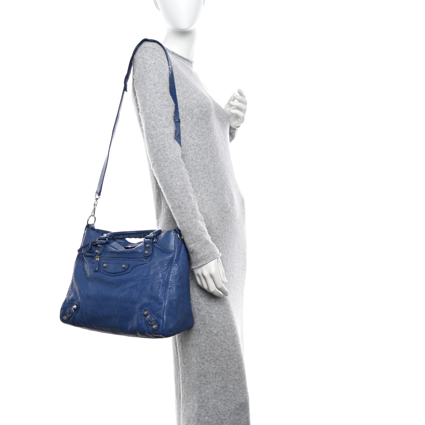 Agneau Giant 12 Silver Hardware Velo Bleu Glacier