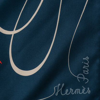 Hermes Silk Faune Lettree Scarf 90 4 of 6