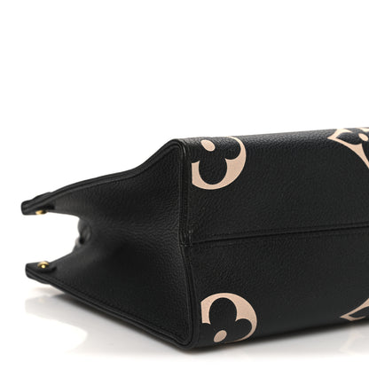 Louis Vuitton Empreinte Monogram Giant Onthego PM Black Beige 8 of 9