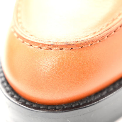 Hermes Calfskin Womens Hot Loafer 37.5 Naturel 10 of 13