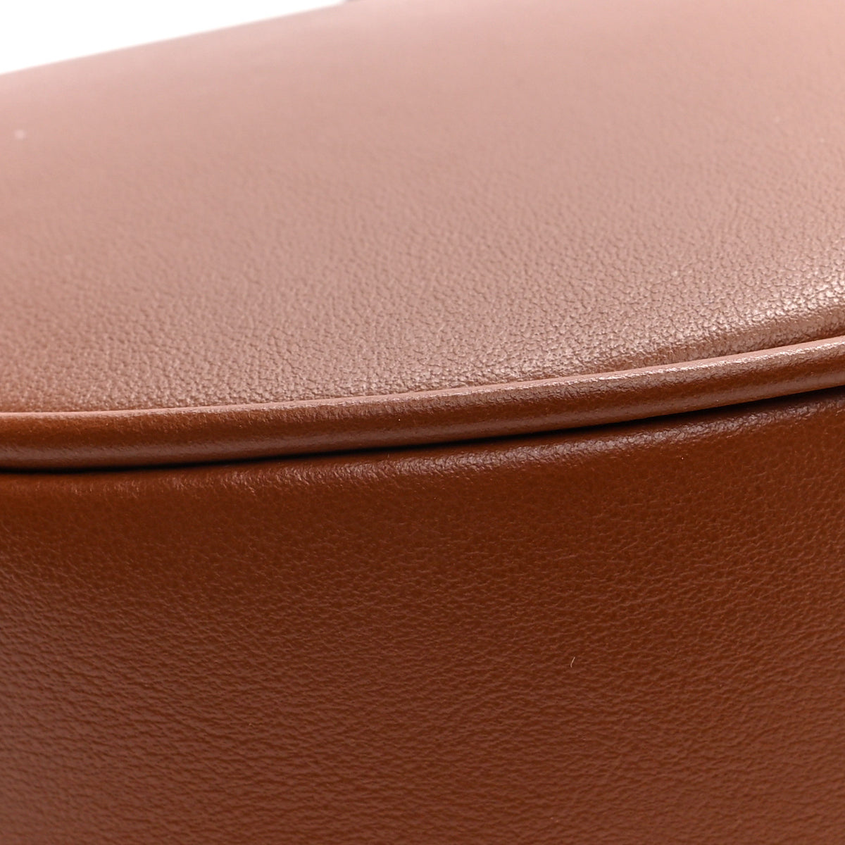 Smooth Calfskin Medium Strap Ava Triomphe Shoulder Bag Tan