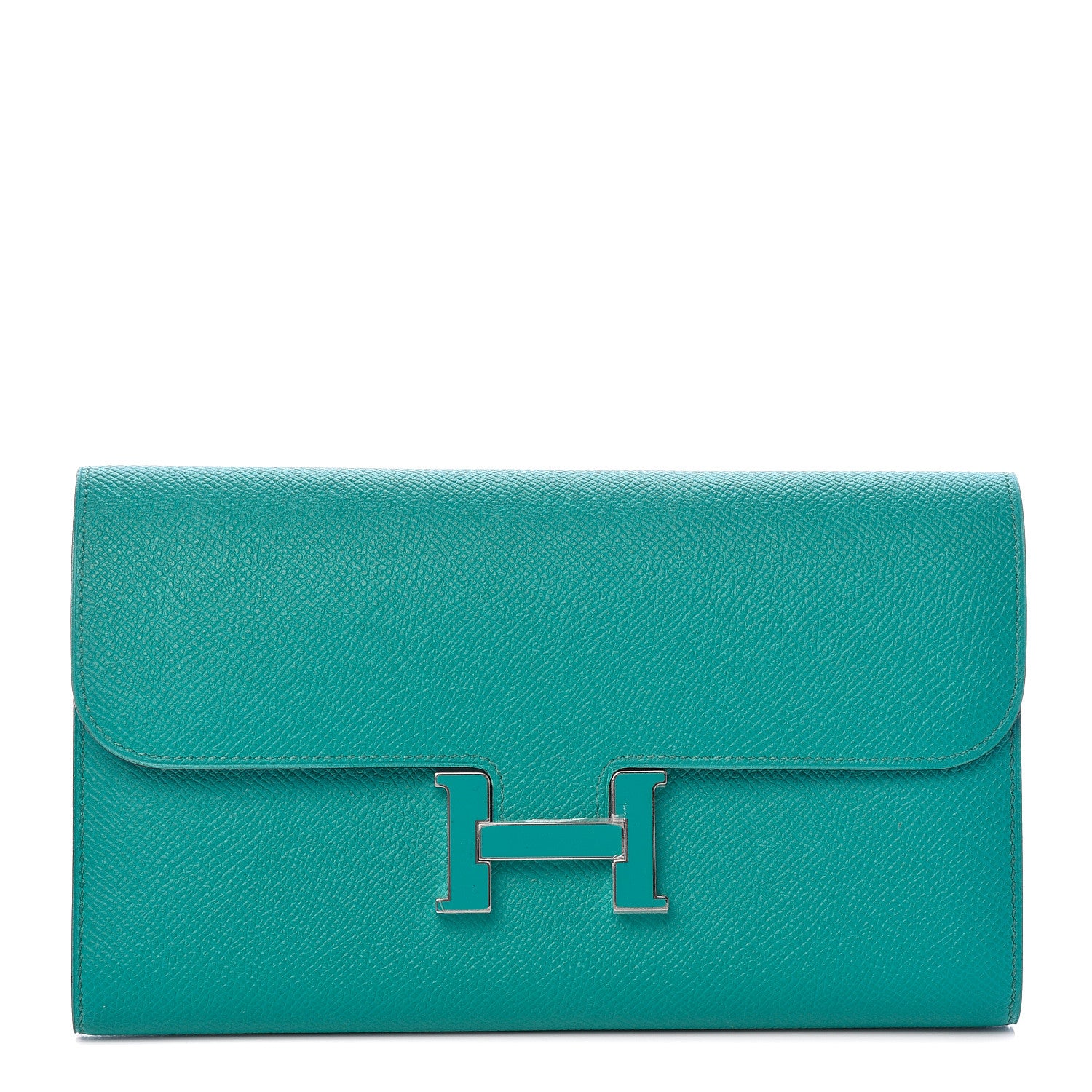 Hermes Epsom Constance Long Wallet Bleu Paon 1 of 11